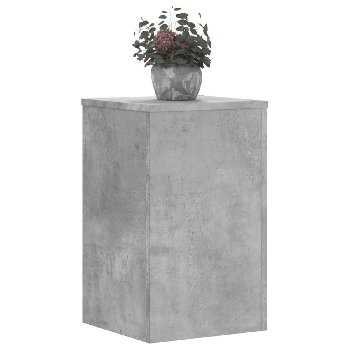 PFLANZENSTÄNDER 2er Set Betongrau 30/30/50 Cm Holzwerkstoff - Grau, Holzwerkstoff (30/50/30cm) - vidaXL
