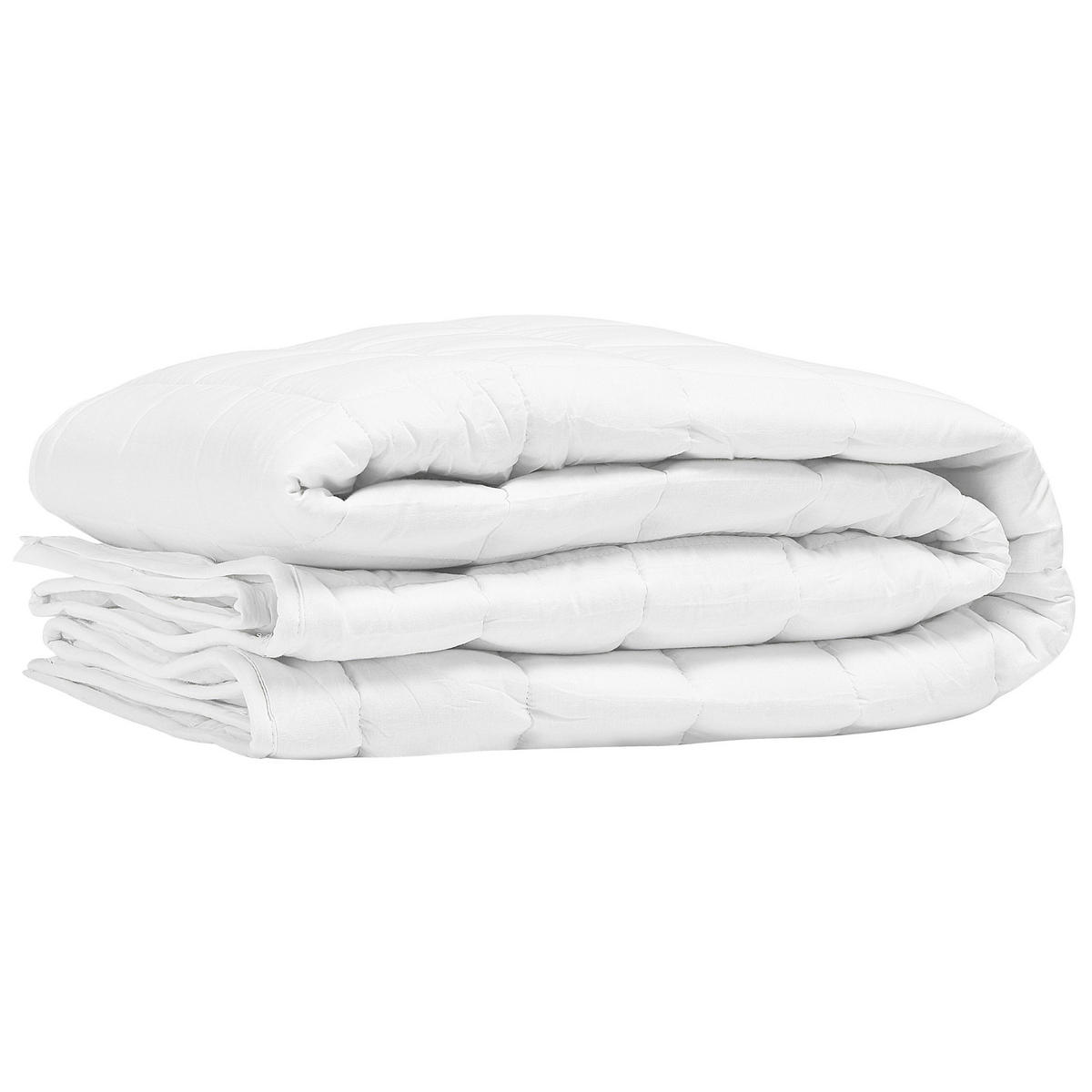 SOMMERBETTDECKE Weiß 200/220 cm Annapurna - Weiß, Textil (200/220cm) - Beliani