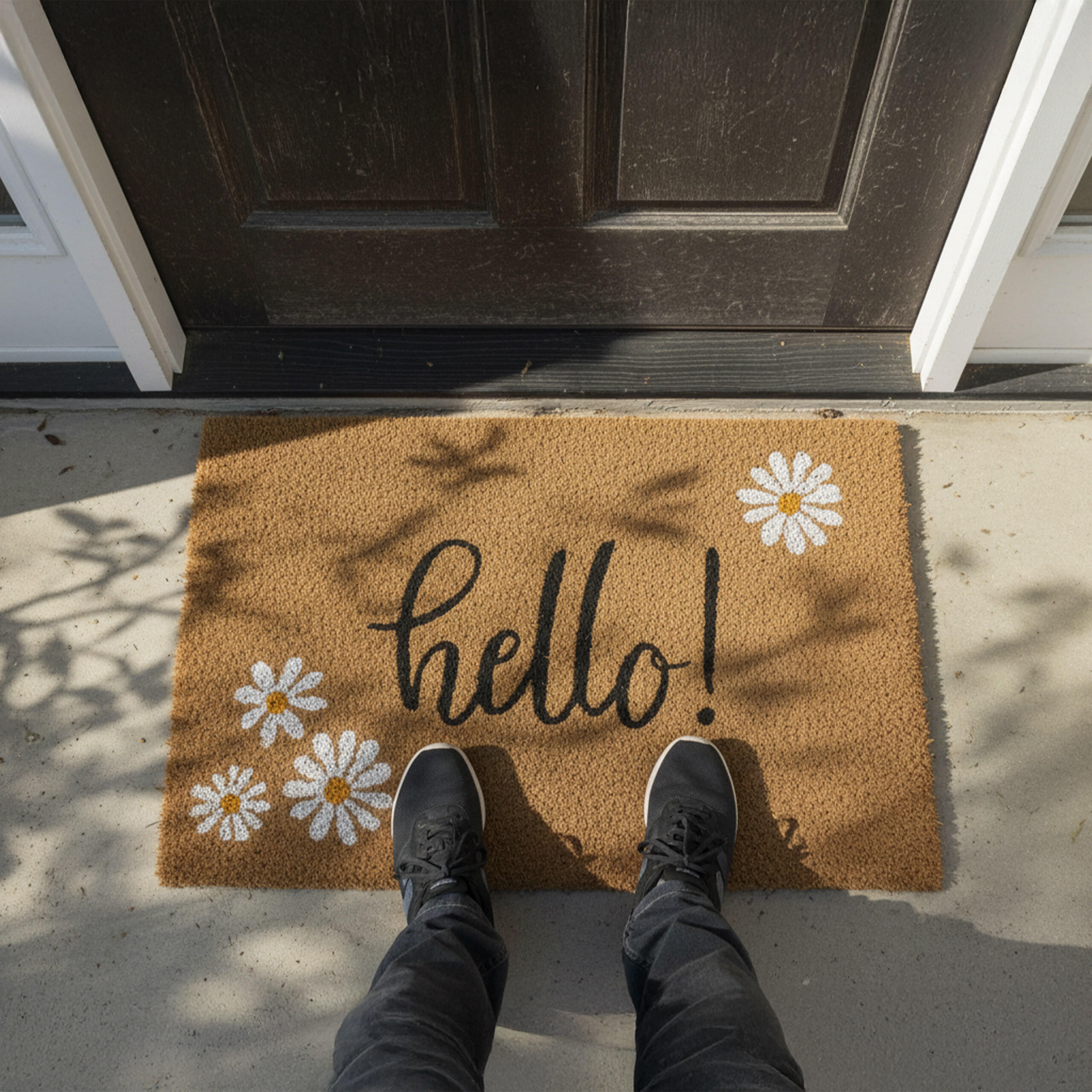 FUSSMATTE - Multicolor, Kunststoff/Textil (60/40cm) - Relaxdays