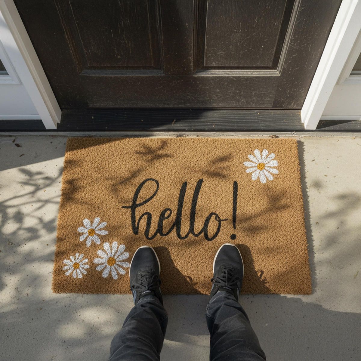 FUSSMATTE - Multicolor, Kunststoff/Textil (60/40cm) - Relaxdays