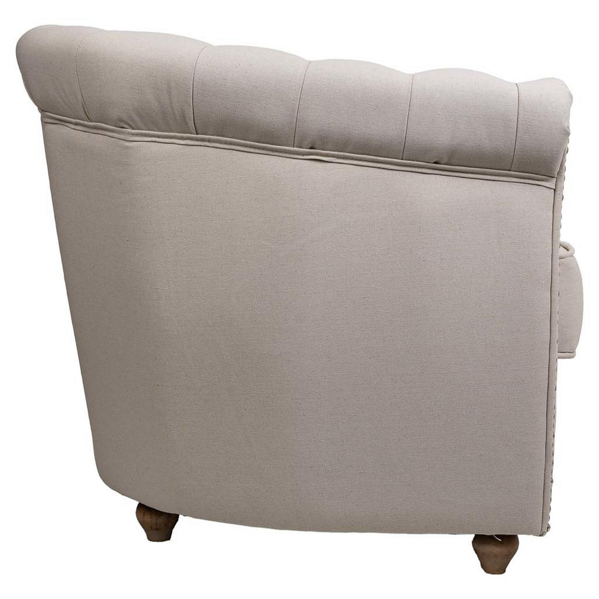 SESSEL gepolstert 80x80x48/72 cm - Beige, Naturmaterialien (80/72/80cm) - Wanderlust