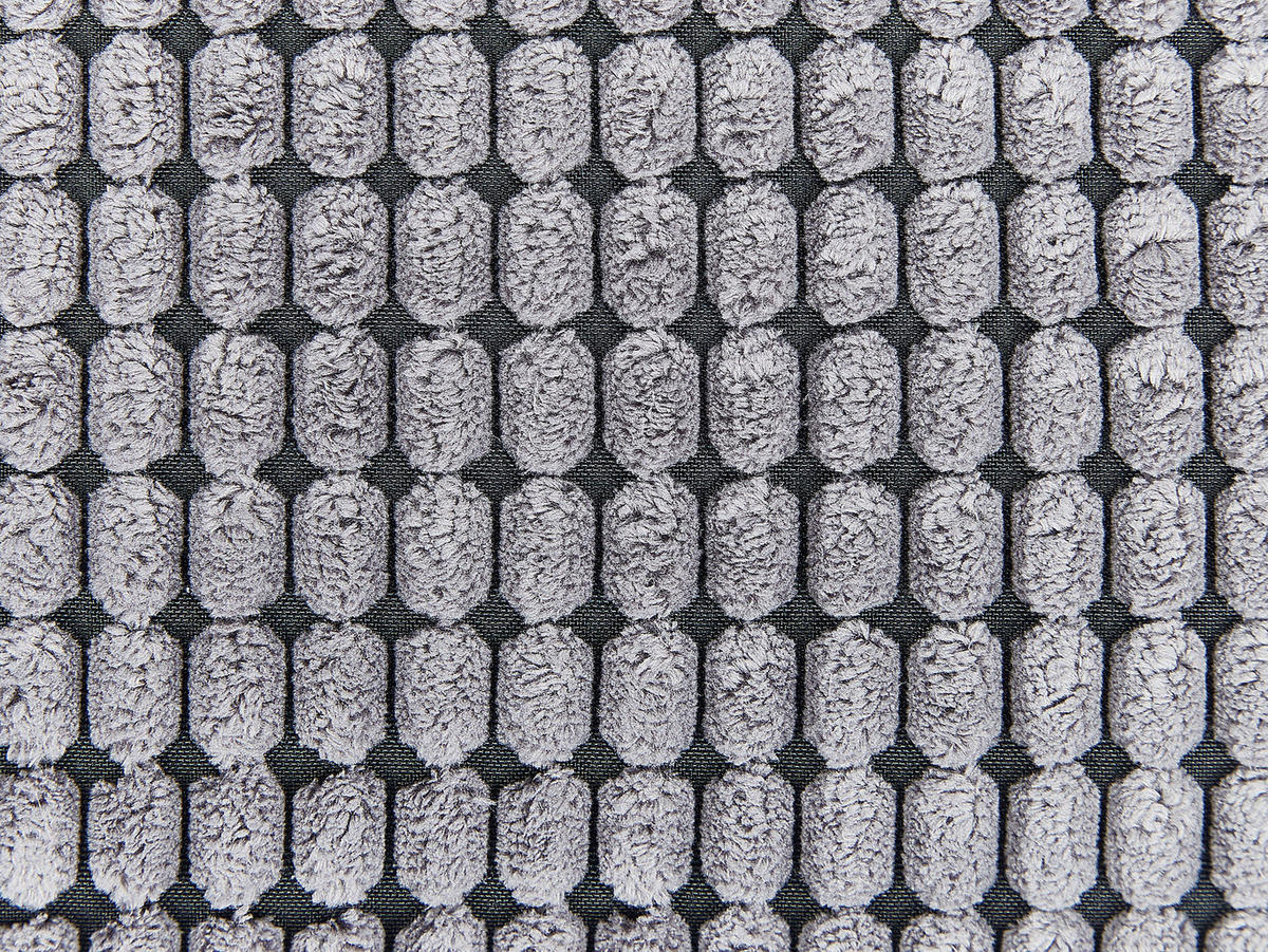 DEKOKISSEN 2er-Set Dunkelgrau 45/45 cm Aspidistra - Dunkelgrau, Textil (45/45cm) - Beliani