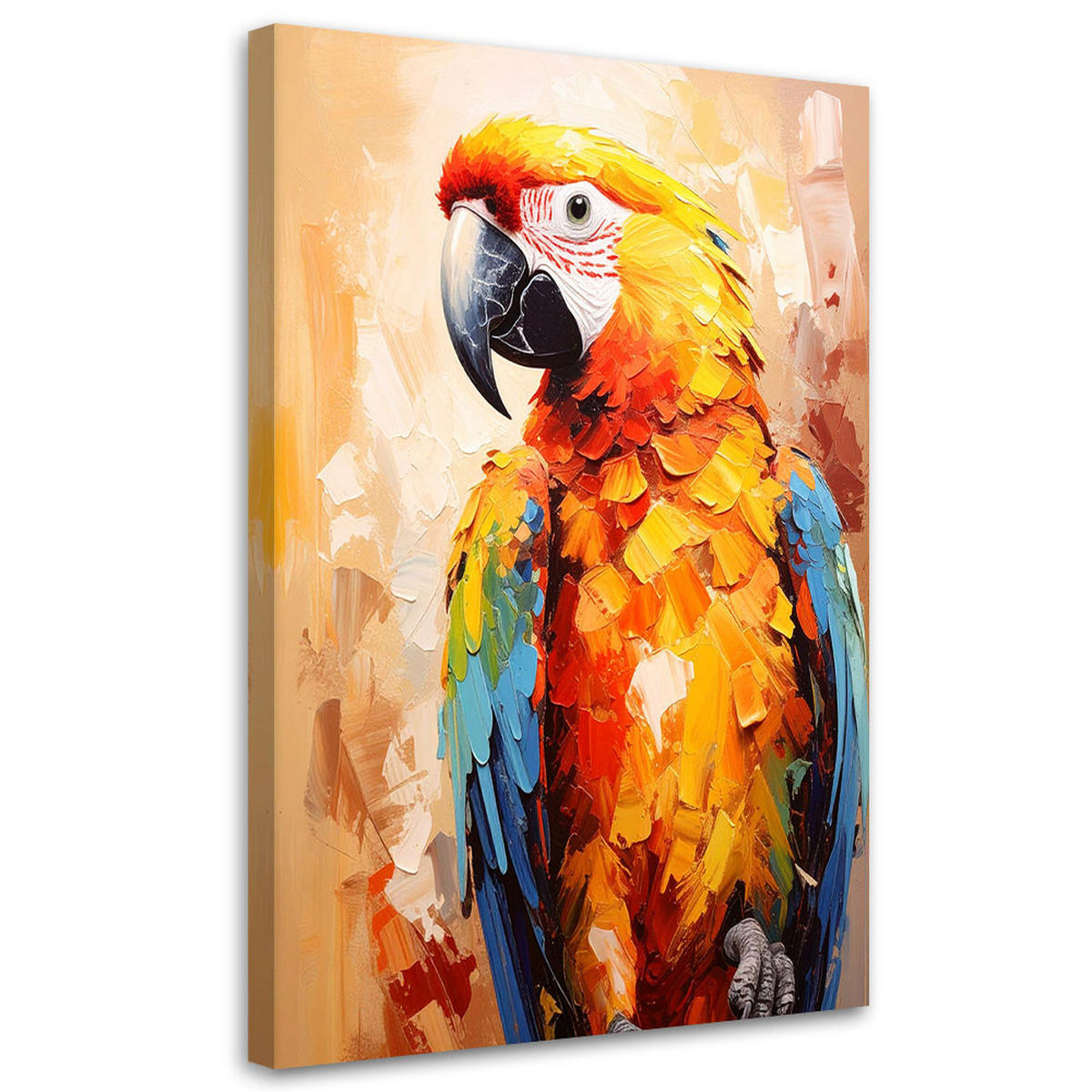 LEINWANDBILD Tiere 60x90cm - Multicolor, Textil (60/90cm) - Feeby