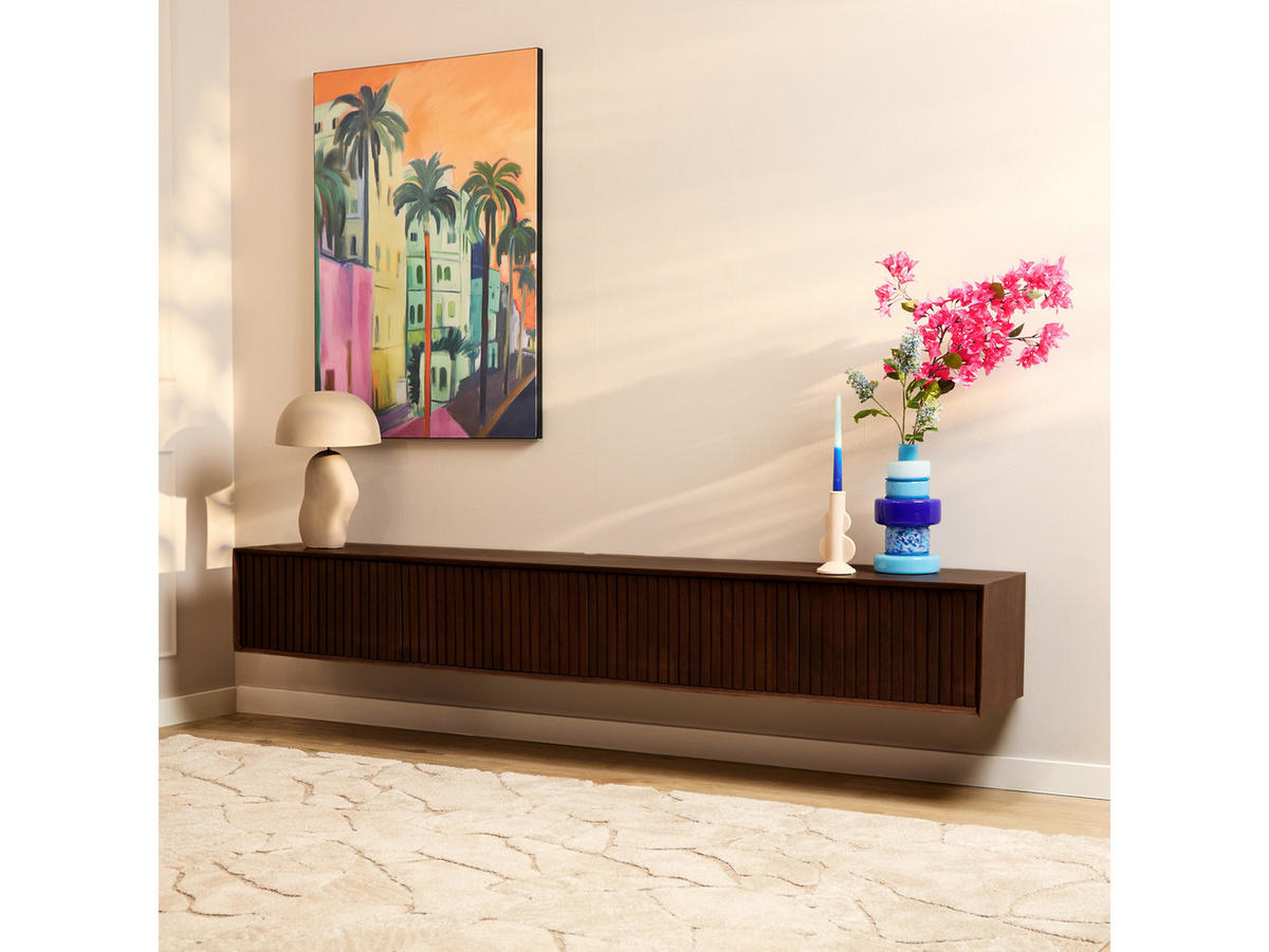 LOWBOARD Dimora Mangoholz 200 cm / 35 cm Braun - Braun, Holz (200/30/35cm) - Villa Möbel