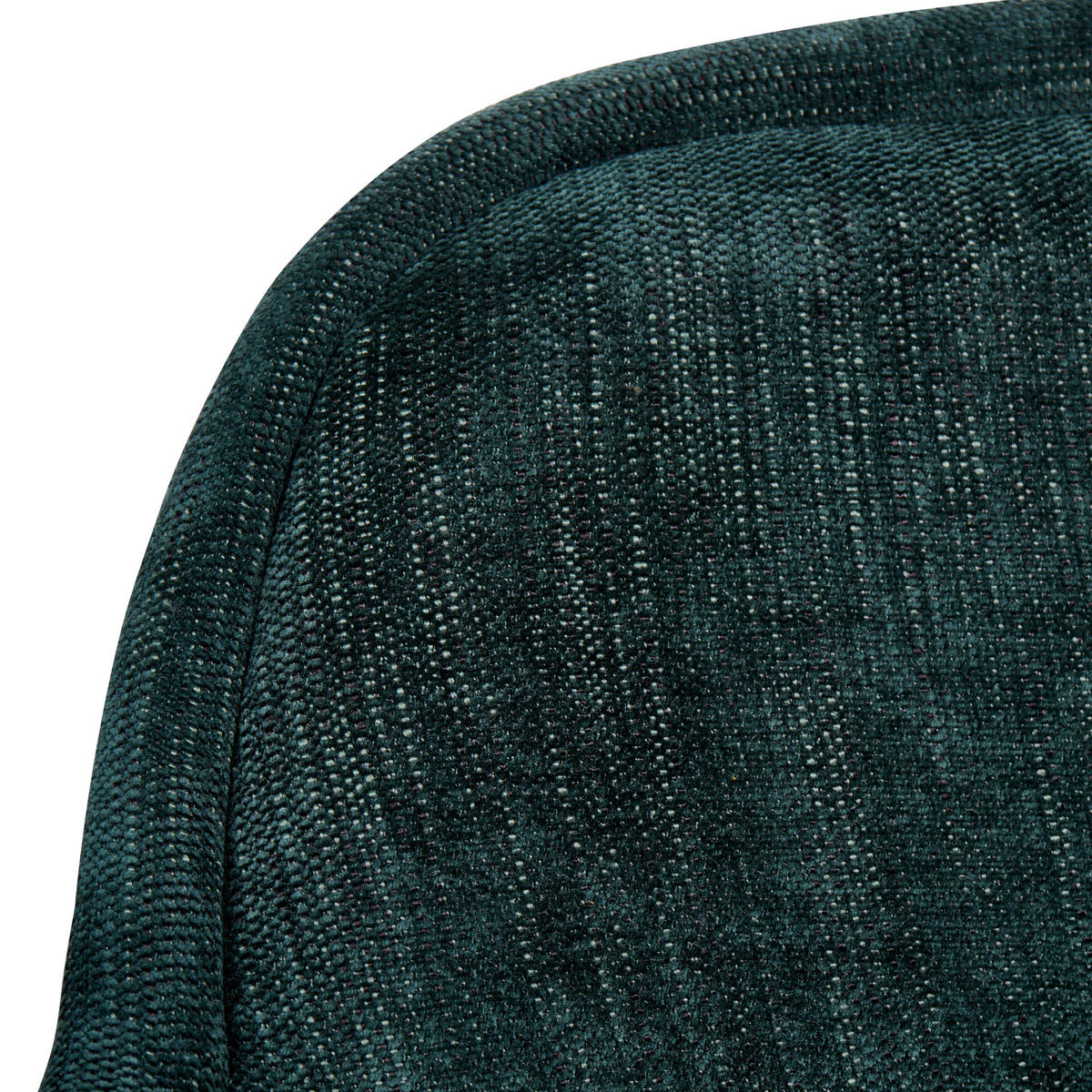 SCHREIBTISCHSTUHL Chenillegewebe Dunkelgrün Ember - Goldfarben/Schwarz, Textil (60/91/60cm) - Beliani