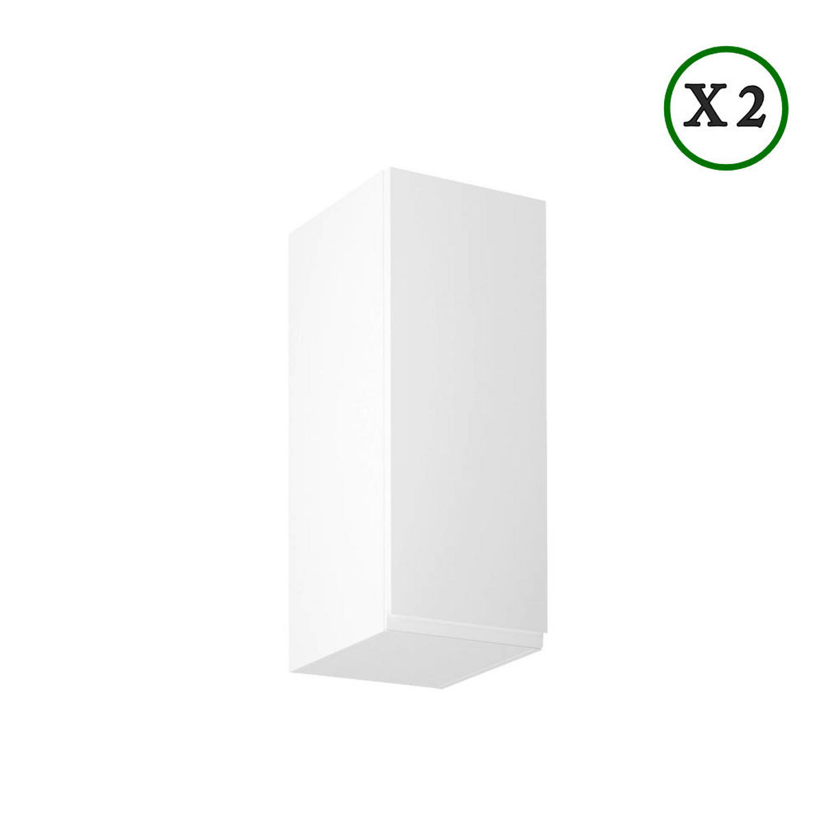 ECKKÜCHE – 250 cm – K67-G250 – Velmora – Weiß Hochglanz – ohne E-Geräte - Weiß Hochglanz, Holzwerkstoff (250/212/270cm) - ROYAL24_MARKT