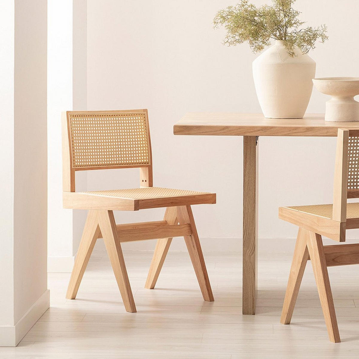 ESSZIMMERSTUHL Nelha Natura 44 cm x 80 cm 2er-Set - Naturfarben, Holz (44/80/50cm) - Klast Home