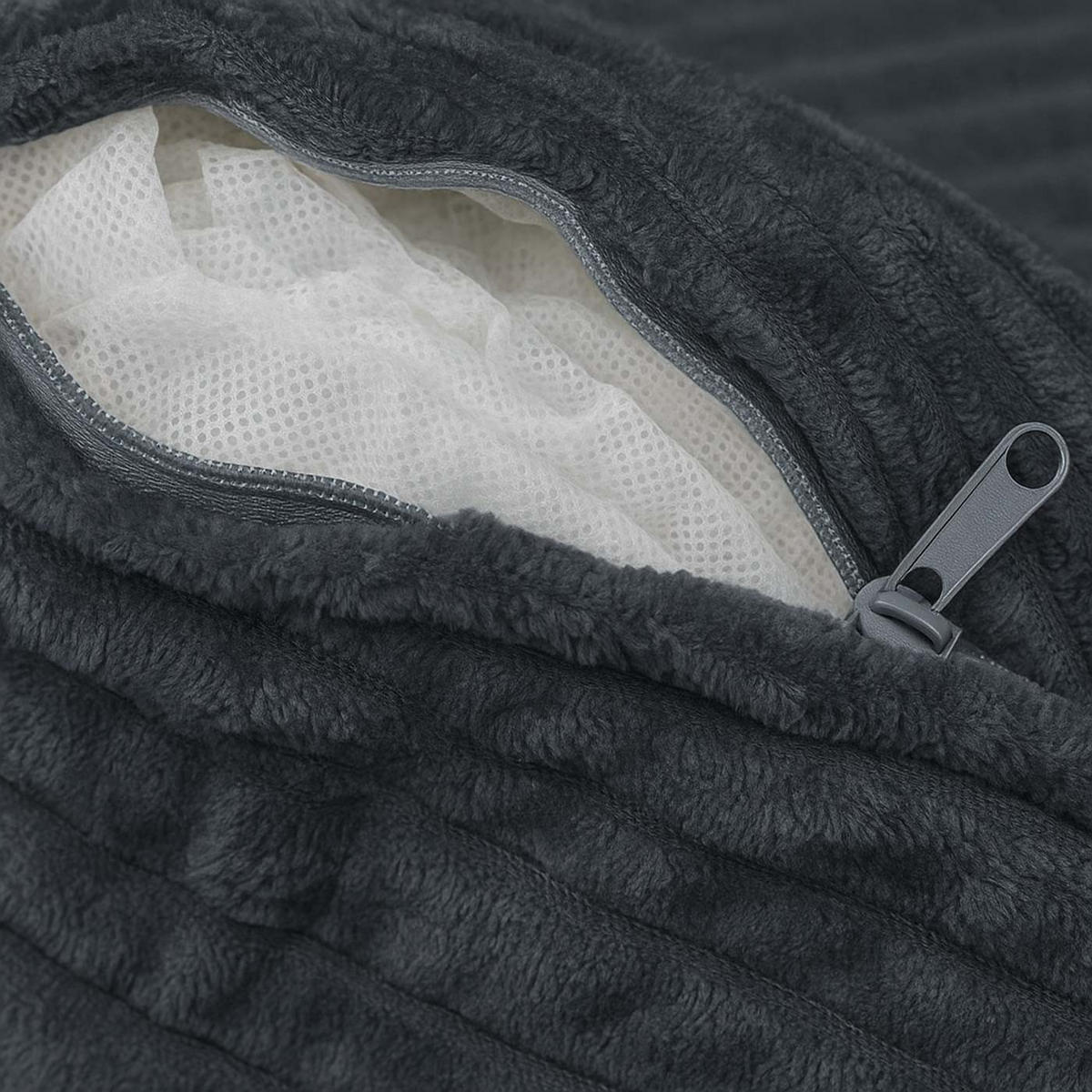 SESSEL Grau - Grau, Textil (100/66/86cm) - MCW