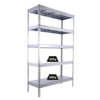 SCHWERLASTREGAL METAL BEAST FIVE | HxBxT 200x180x60cm | Fachlast 600kg | Verzinkt - Silberfarben, Metall (180/200/60cm) - PROREGAL