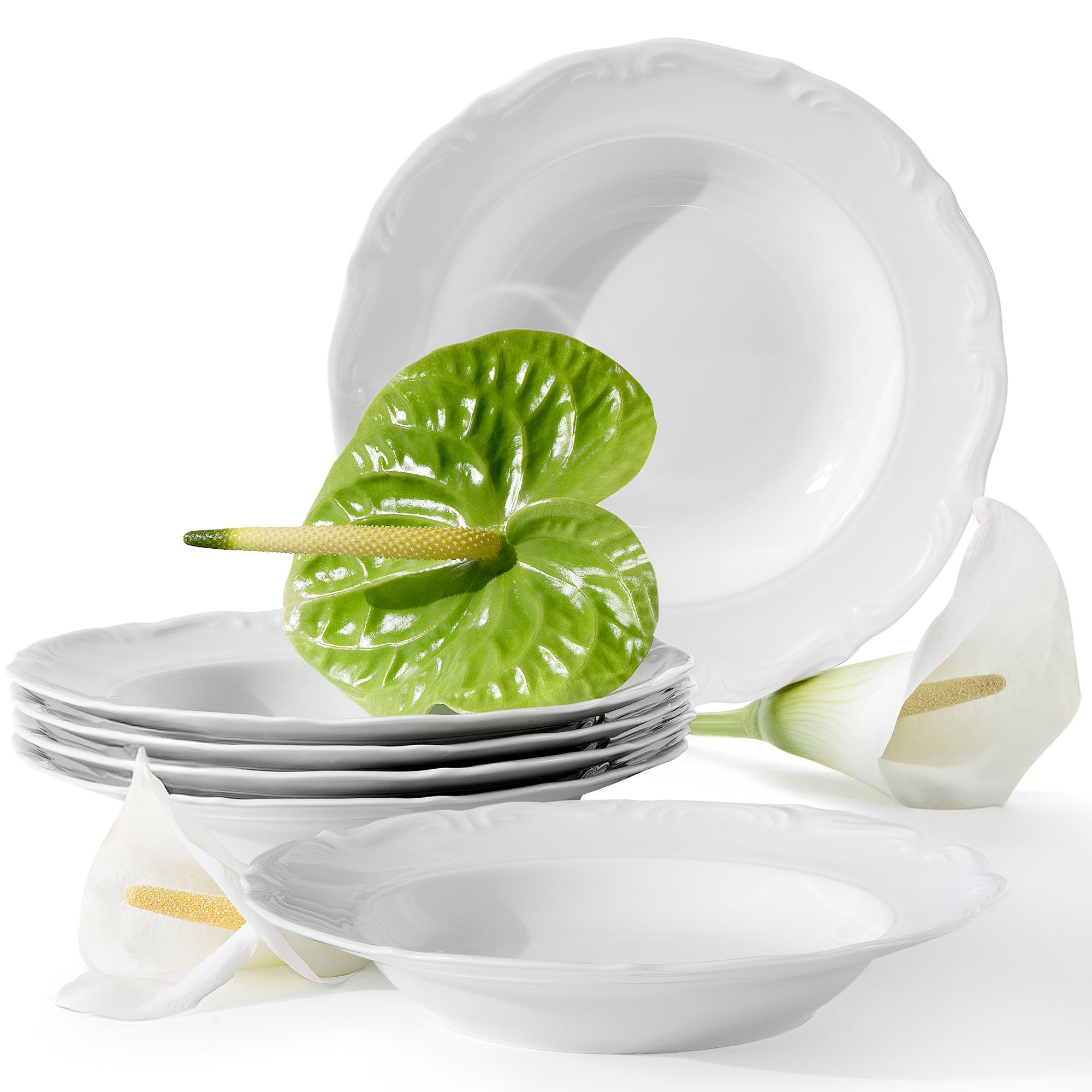 Konsimo® Suppenteller Weiß