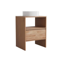 EINZELWASCHTISCH - 60 cmcm x 50 cmcm - Holz, Platte - Naturfarben Hell - CAVIZO - Naturfarben, Holz (60/78/50cm) - Vente-Unique