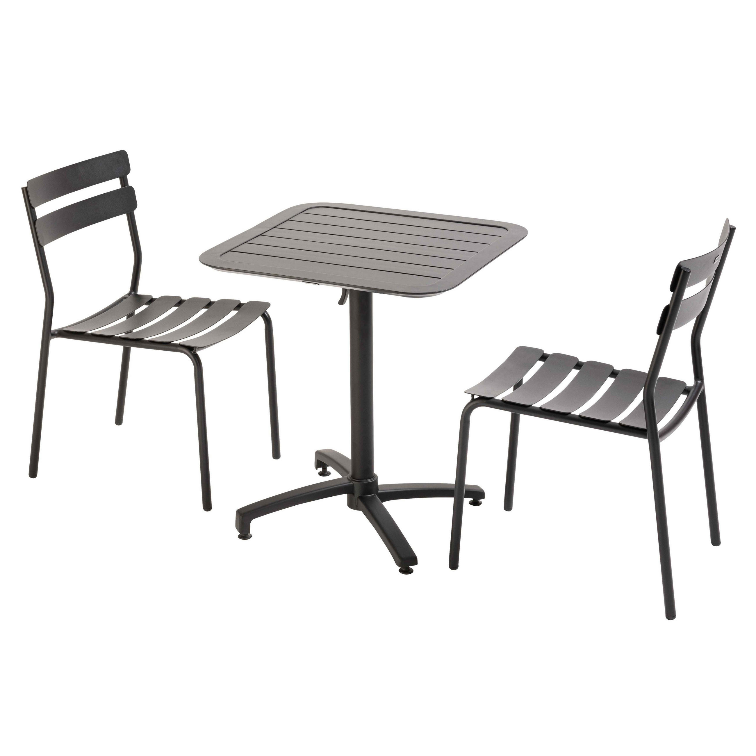 GARTENSET 3-tlg., Schwarz - Schwarz, Metall - Oviala