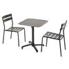 GARTENSET 3-tlg., Schwarz - Schwarz, Metall - Oviala