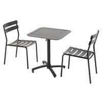 GARTENSET 3-tlg., Schwarz - Schwarz, Metall - Oviala