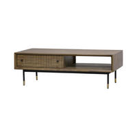 COUCHTISCH MAZE Braun 120x60x40 cm - Braun, Holz (60/120/40cm) - FURNLUX