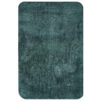 KOUPELNOVÁ PŘEDLOŽKA Tmavě zelená 60/90 cm Mikrofaser Urlana - tmavě zelená/zelená barva, textil (60/90cm) - Beliani