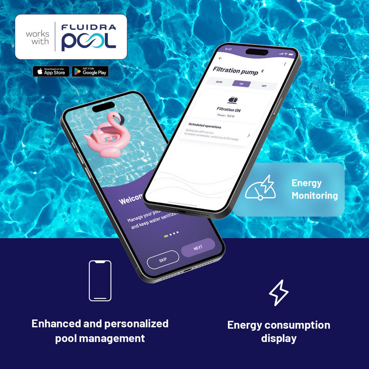 SMART-PLUG für Poolgeräte Fluidra App-Steuerung & Fernzugriff - Weiß, Kunststoff (25.5/12/13.5cm) - Swim & Fun 