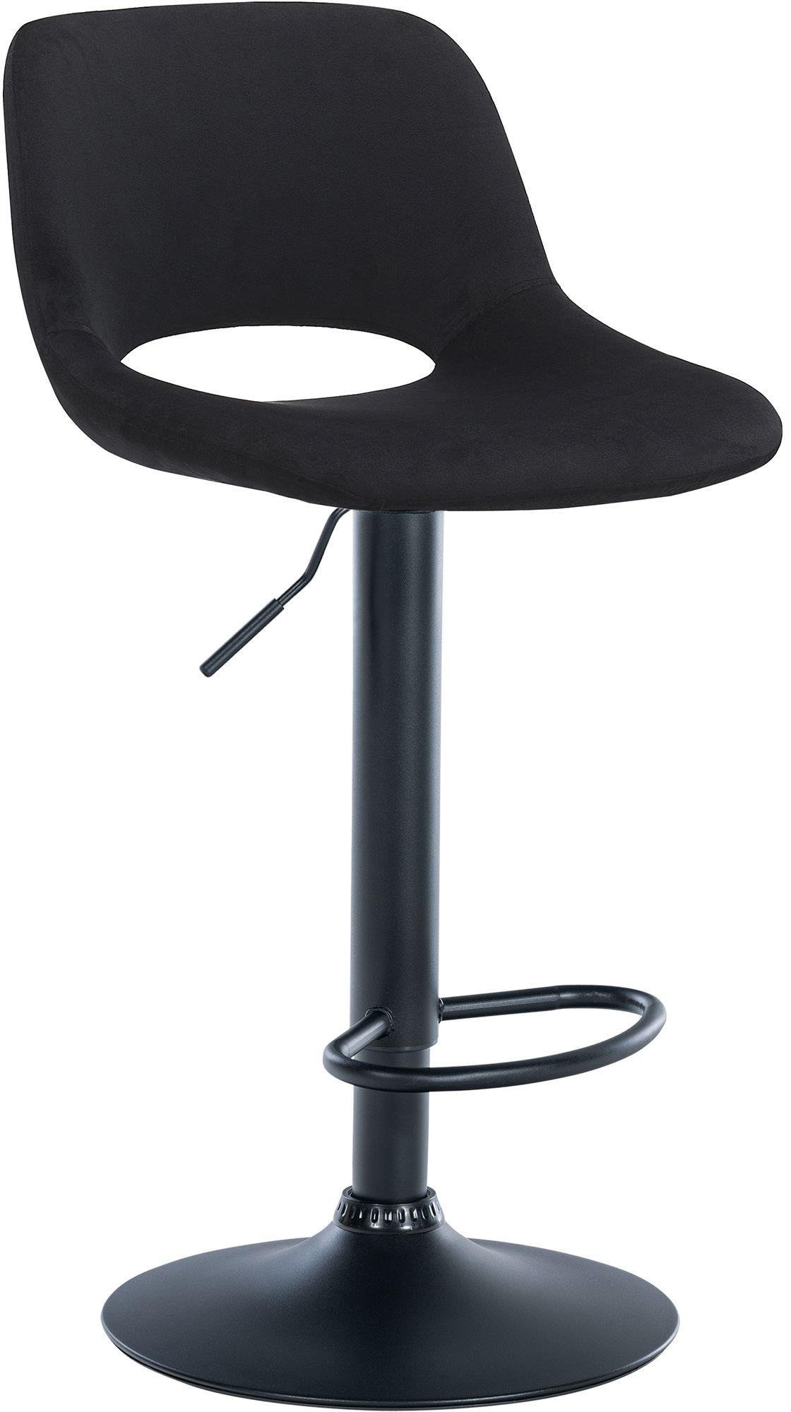 Deluke Barhocker Schwarz 42x86x46 cm