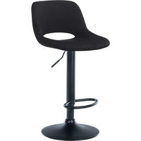 BARHOCKER Samt schwarz - Schwarz, Textil (42/86/46cm) - CLP