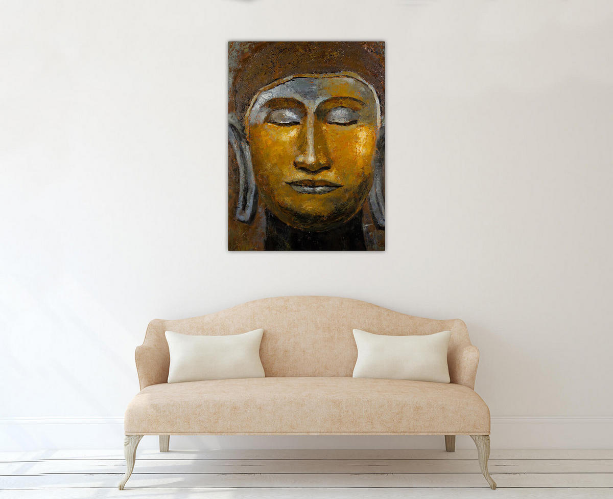 OLEJOMAĽBA 75/100 cm, Príroda a krajina - hnedá, drevo/textil (75/100cm) - KUNSTLOFT