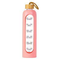 TRINKFLASCHE 900ml - Rosa, Glas (0.9L) - Intirilife