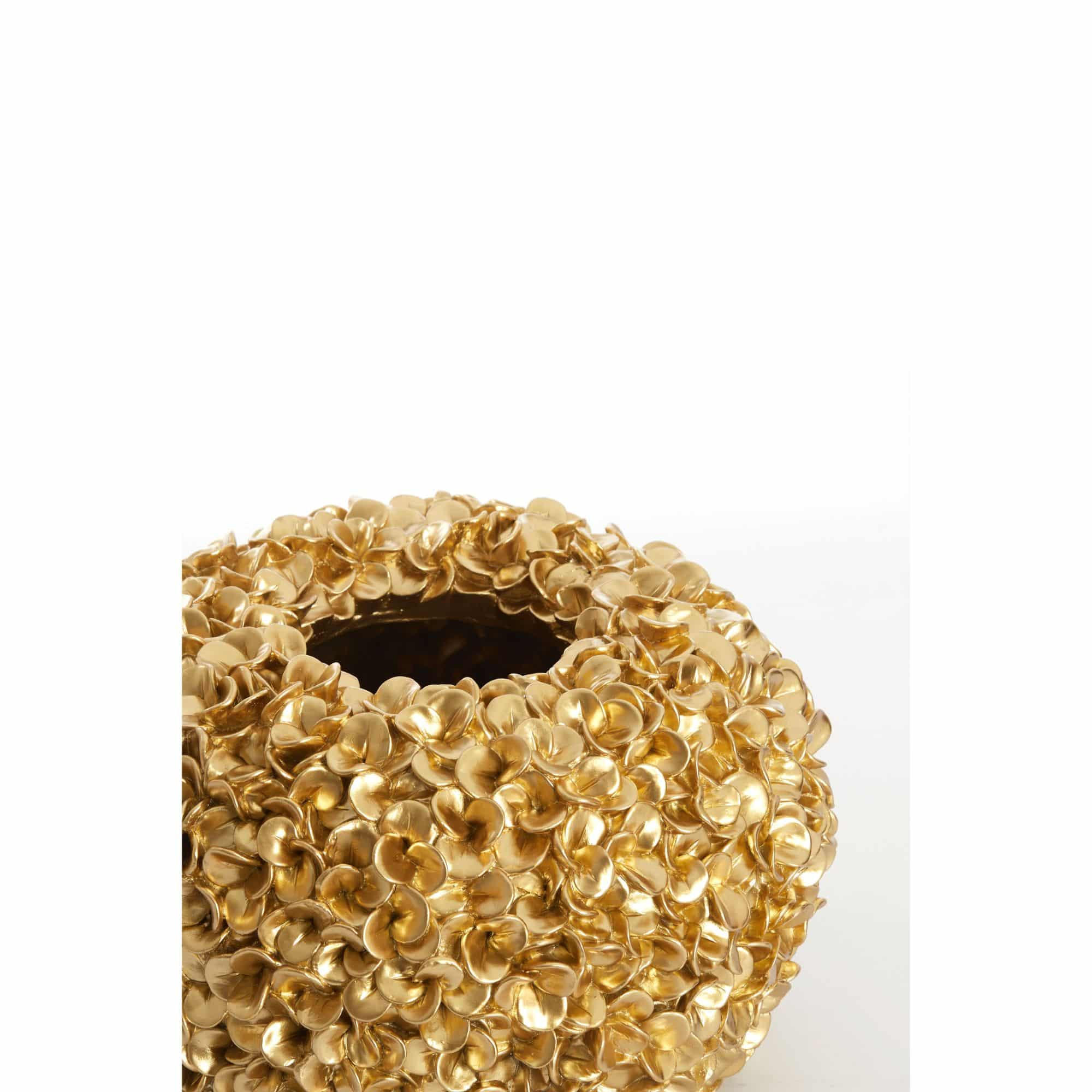 VASE Phylia Gold 38/38/23 cm - Goldfarben, Kunststoff (23cm) - Light & Living