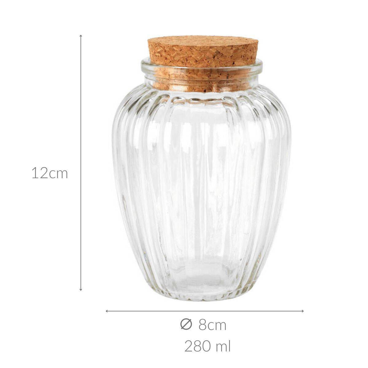 GLASBEHÄLTER 280 ml - Transparent, Glas (8/12/8cm) - Home Styling Collection