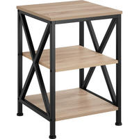 BEISTELLTISCH Nottingham,40,5 x 40,5 x 60,5 cm,Industrial Holz hell, Eiche Sonoma - Naturfarben, Holz (40.5/40.5/60.5cm) - tectake