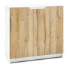KOMMODE Logan Fronten in Eiche Natur - Eichefarben, Holzwerkstoff (82/78/37cm) - Vladon