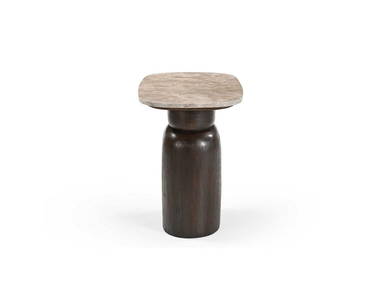 COUCHTISCH Silva Mangoholz 56 cm / 35 cm Braun - Braun, Holz (36/56/51cm) - Villa Möbel