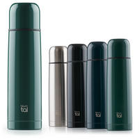 THERMOSFLASCHE Eifel 1000 ml, Dunkelgrün - Dunkelgrün, Metall (1L) - Blumtal