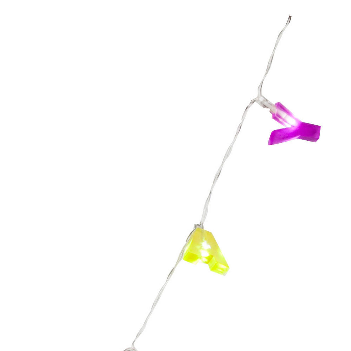 LED DEKORLEUCHTE Happy Birthday Bunt Kunststoff - Multicolor, Kunststoff (124/3/3.5cm) - Globo Lighting