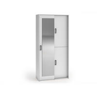 GARDEROBENSCHRANK Vanessa II 100 cm mit Spiegel, weiß - Weiß, Kunststoff (100/205/40cm) - Margaret Hadas24