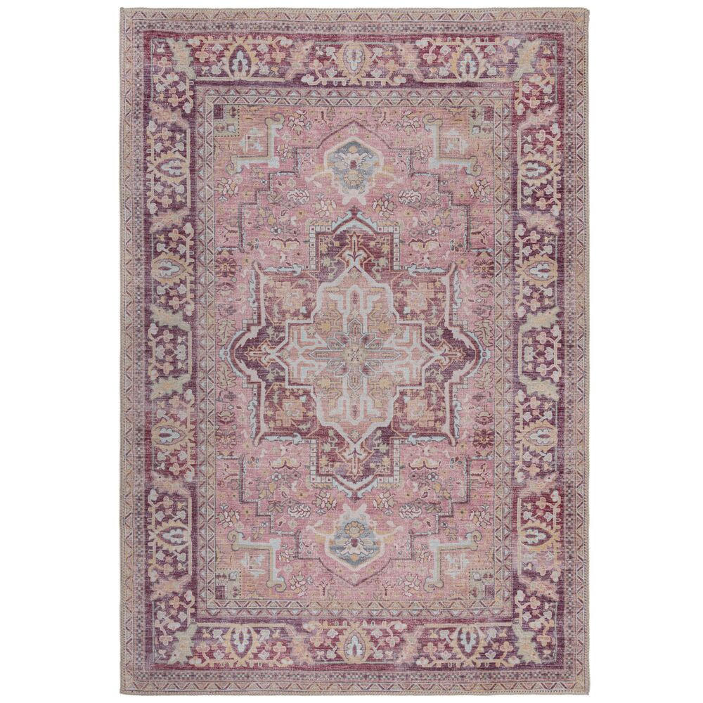 TEPPICH maschinenwaschbar Vintage-Design, recycelt HALD, Rosa 160x230 cm - Rosa, Textil (160/230cm) - KADIMA DESIGN