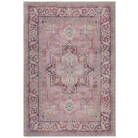 TEPPICH maschinenwaschbar Vintage-Design, recycelt HALD, Rosa 160x230 cm - Rosa, Textil (160/230cm) - KADIMA DESIGN