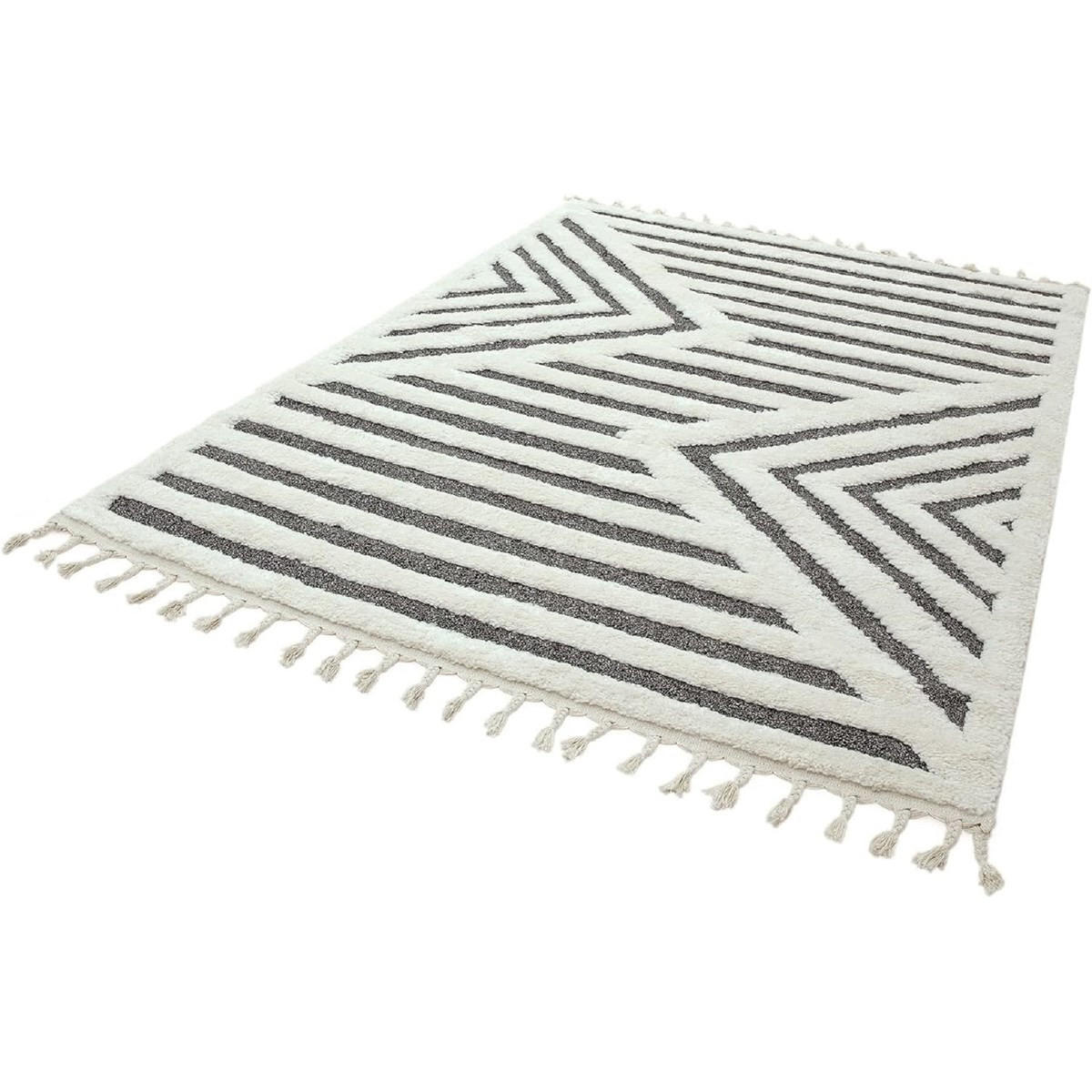 TEPPICH Moderner für Wohn- und Schlafzimmer RASH Grau 160 x 230 cm - Grau, Textil (160/230cm) - Novatrend