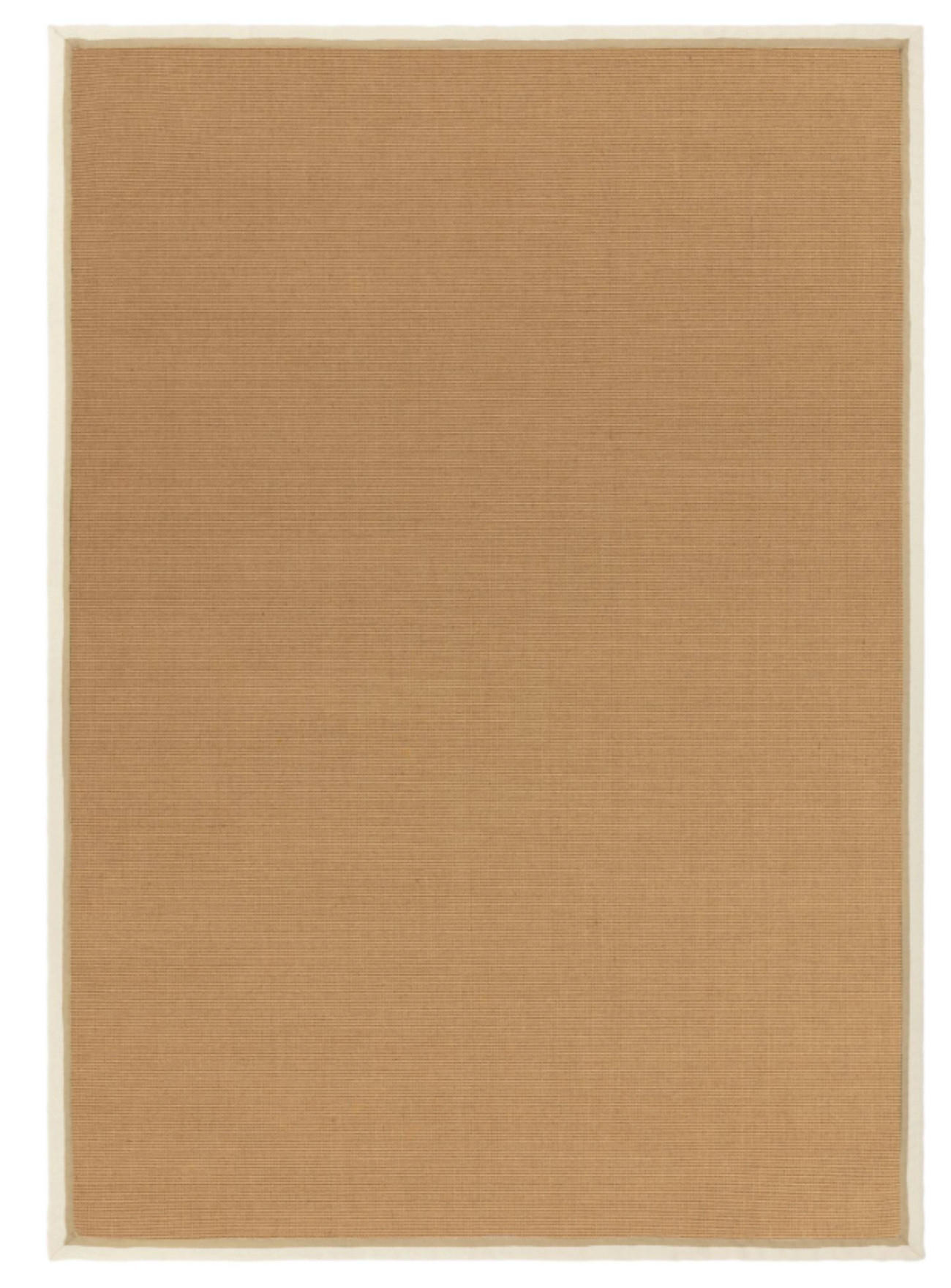 TEPPICH modern Wohn-/Schlafzimmer Naturfaser DORO Weiß 45x75 cm - Weiß, Naturmaterialien (45/75cm) - Novatrend