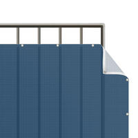 BALKON SICHTSCHUTZ Ozeanblau 200/50 cm - Blau, Kunststoff (200/50cm) - Bilderwelten