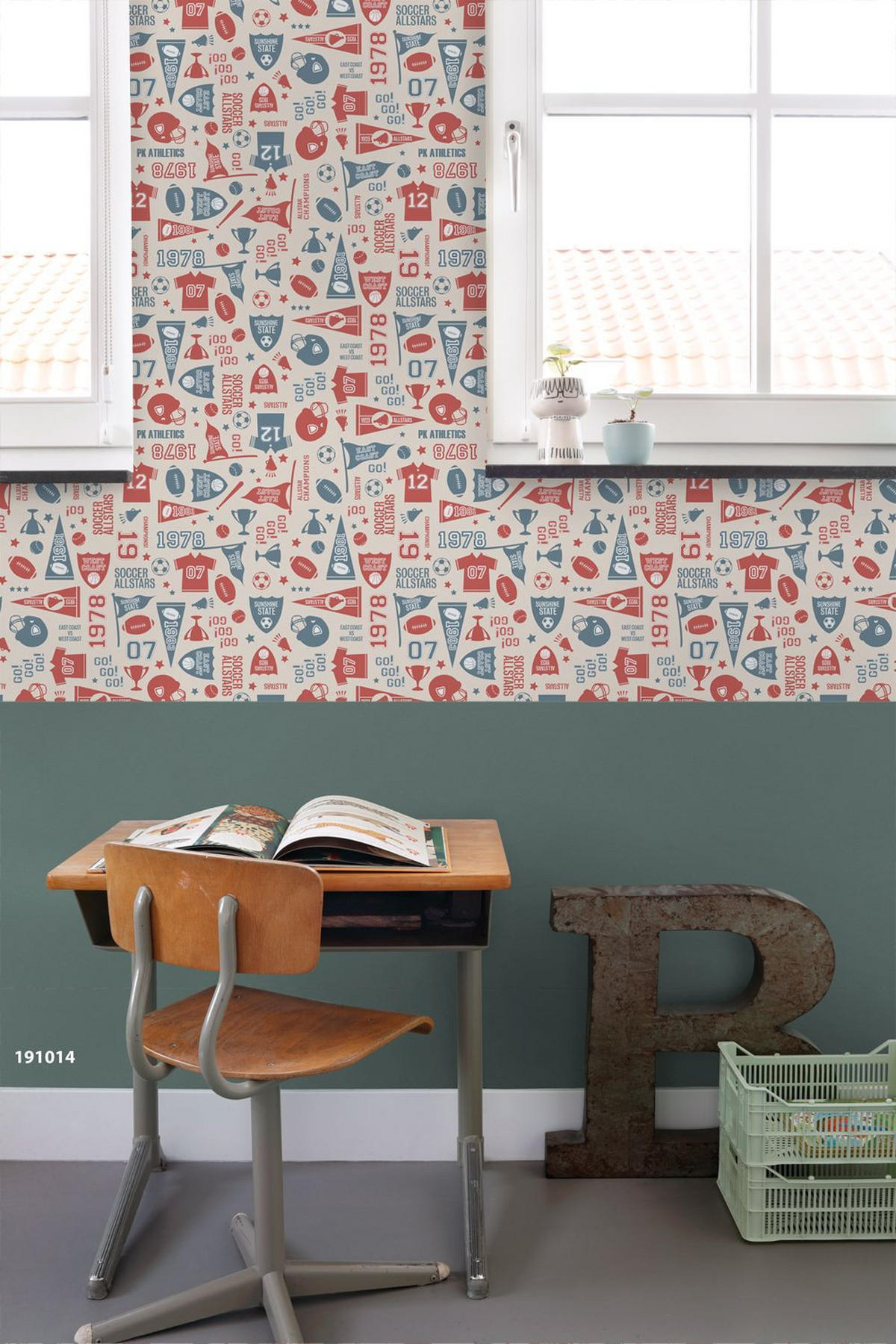 TAPETE Sportthema 50 x 900 cm - Rot, Papier (50/0.1cm) - ESTAhome