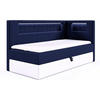 KINDERBETT GARETH 3 - Dunkelblau/Weiß, Holzwerkstoff (93/212cm) - Meblini