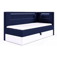 KINDERBETT GARETH 3 - Dunkelblau/Weiß, Holzwerkstoff (113/212cm) - Meblini