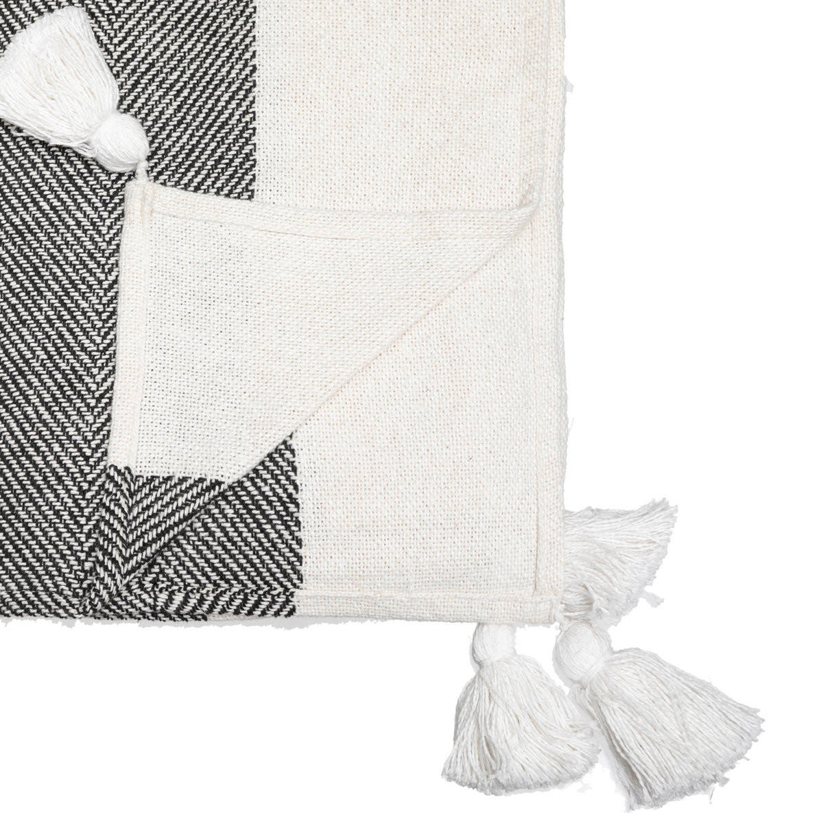 TAGESDECKE Tropi 130/180 cm - Multicolor, Naturmaterialien (130/180cm) - Atmosphera Createur d´interieur