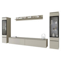 WOHNWAND Vera II - Greige, Holzwerkstoff (30/130/33cm) - MIRJAN24
