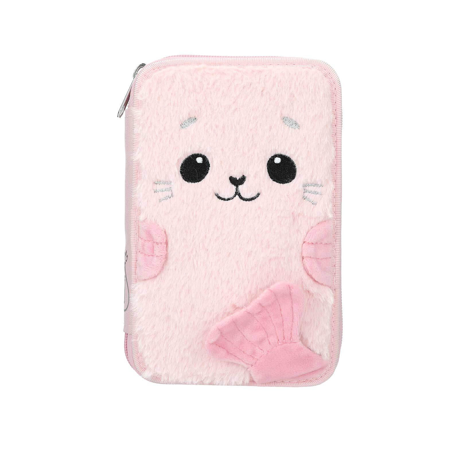 2-FACH FEDERTASCHE ROBBY Princess Mimi rosa 19 x 12 x 5 cm - Rosa, Kunststoff (12/5.5/19cm) - Depesche Germany