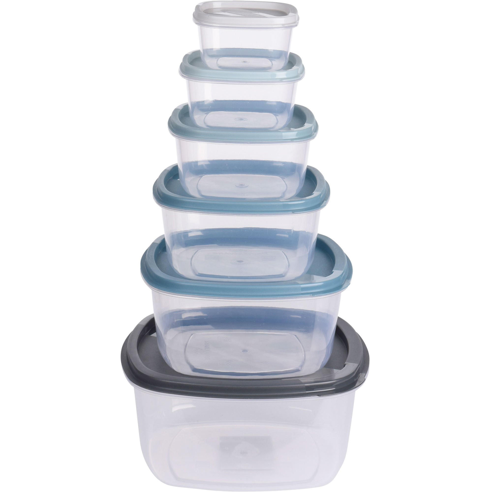 LEBENSMITTELBEHÄLTER 6er Set mit Deckel - Transparent, Kunststoff (22.5/11/22.5cm) - Excellent Houseware