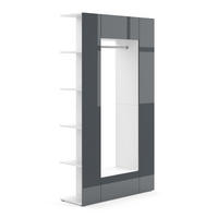 GARDEROBE Mats Anthrazit 36.6 x 191 cm - Anthrazit, Holzwerkstoff (36.6/191/106cm) - Vicco