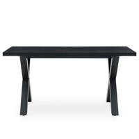 ESSTISCH OSIMO schwarz - Schwarz, Holzwerkstoff (80/160/77cm) - IDIMEX