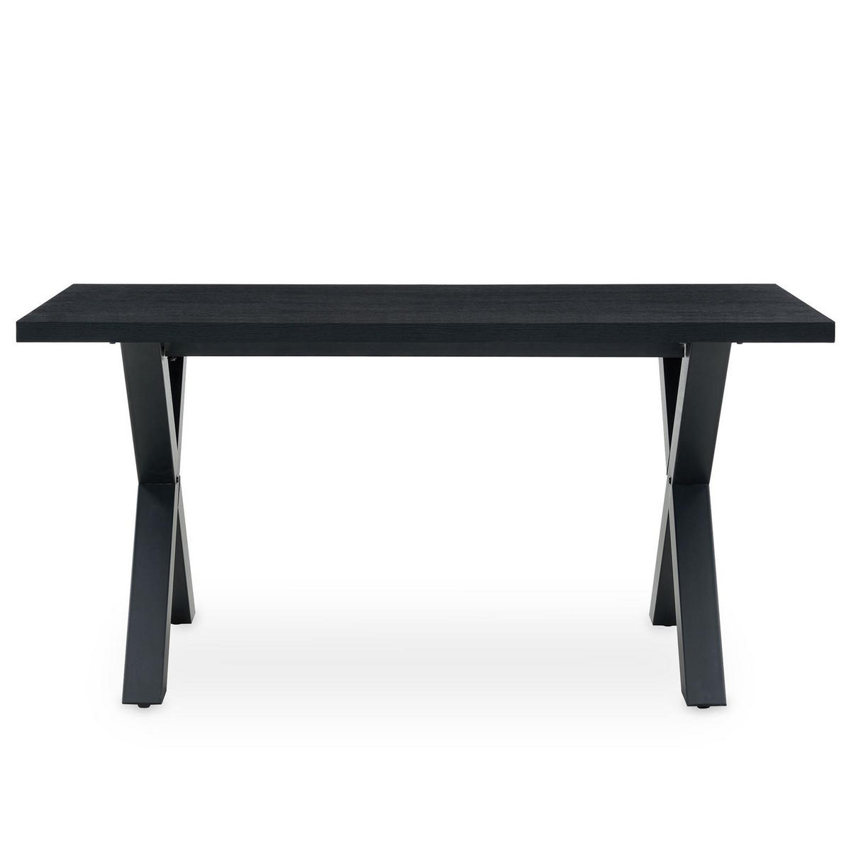 ESSTISCH OSIMO schwarz - Schwarz, Holzwerkstoff (80/160/77cm) - IDIMEX