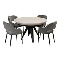 ESSTISCH GLOBO Ausziehbar 130 - 230 / 130 x 76 cm - Schwarz/Weiß, Holz (130/130/76cm) - MASSENO