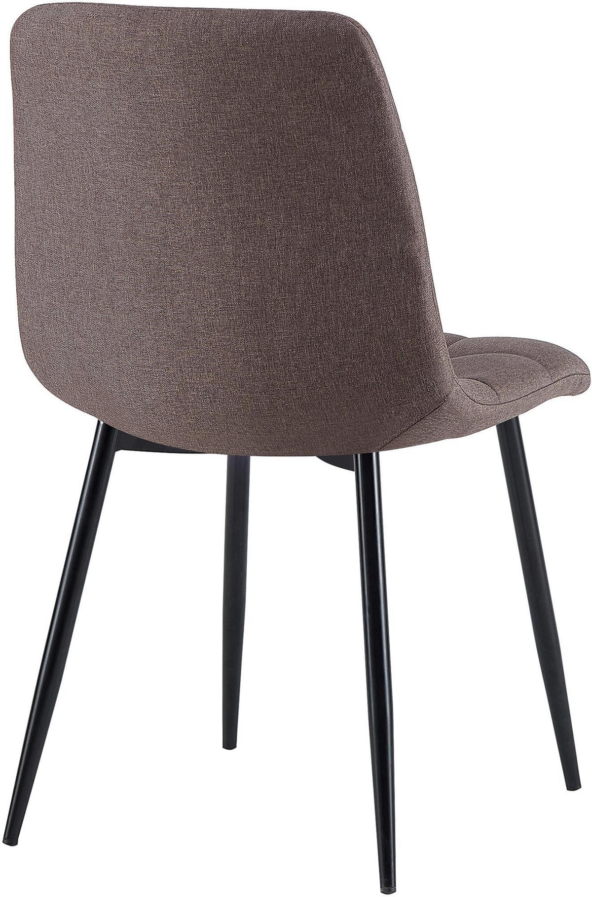 STUHL Stoff Braun - Braun, Textil/Metall (45/84/55cm) - CLP